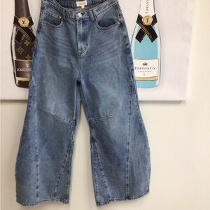 Listicle Wide-Leg Blue Jeans M